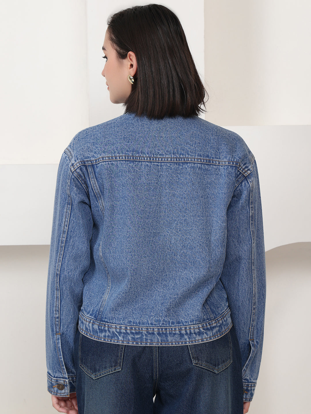 PUELLA Everyday Blue Casual Wear Denim Jacket