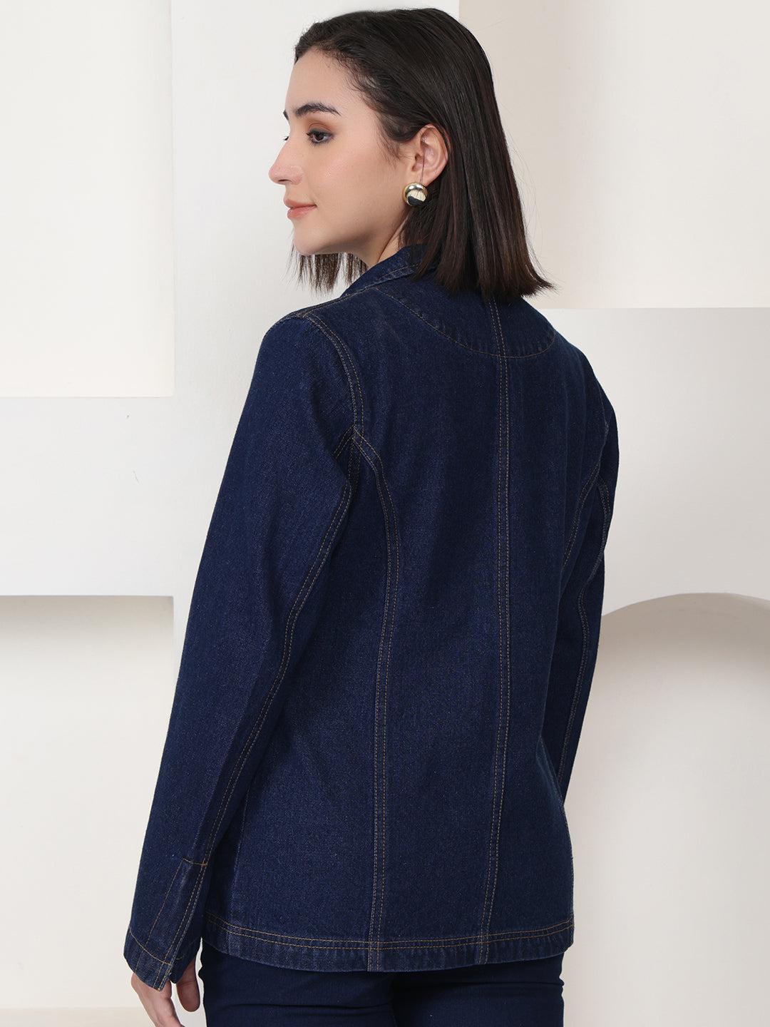 PUELLA Dark Blue Denim Blazer