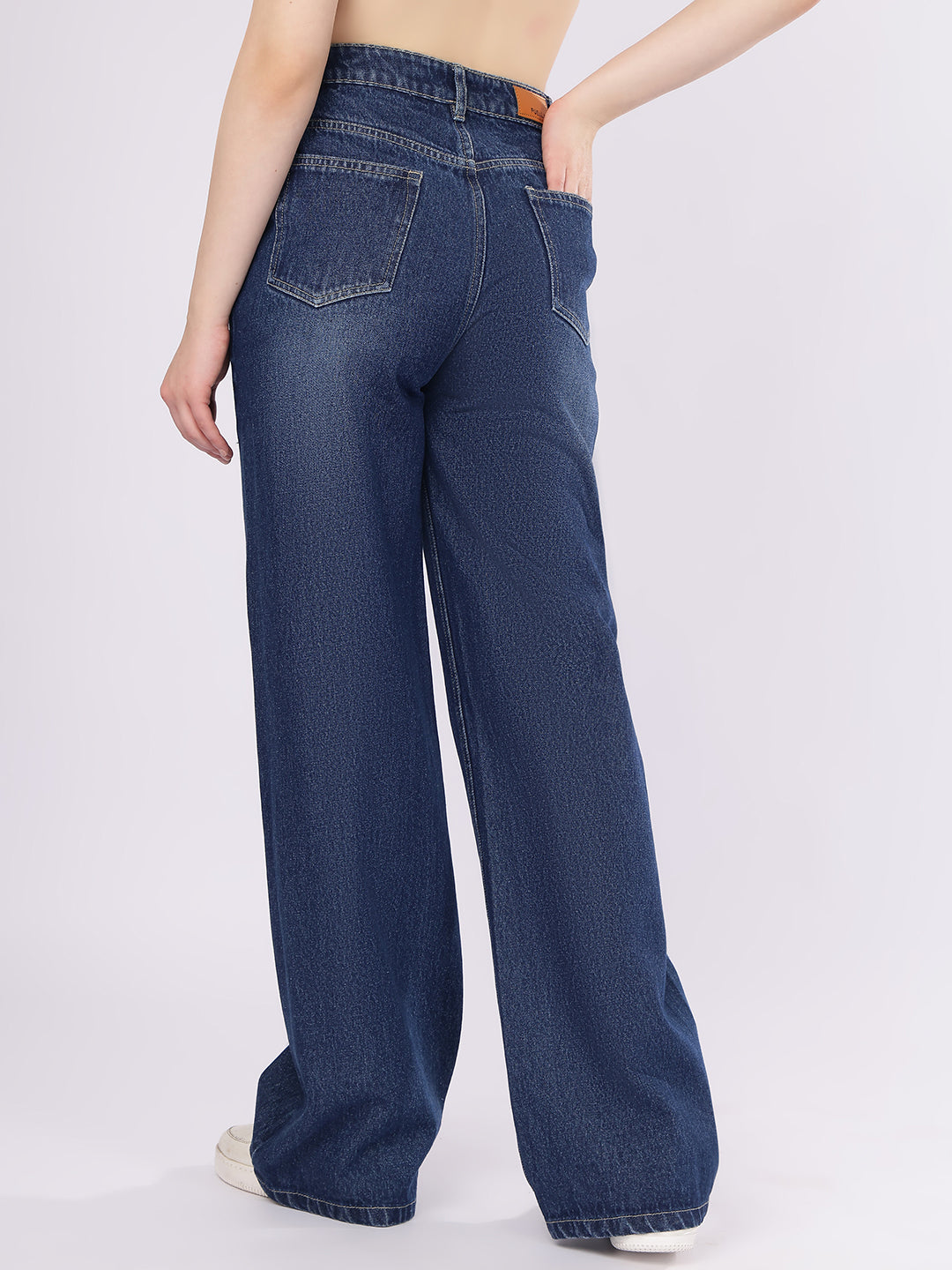 Women’s Dark Blue Straight Fit Denim Jeans