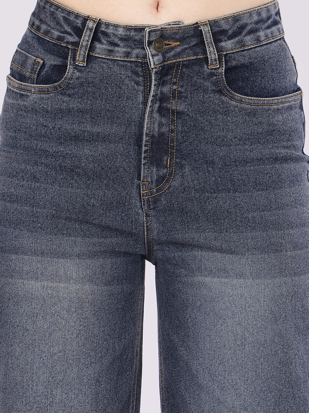 Women’s Blue Straight Fit Denim Jeans