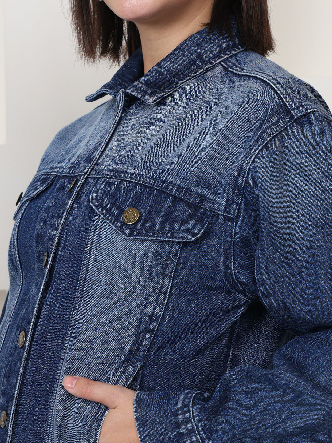 PUELLA Essential Blue Regular-Fit Denim Jacket