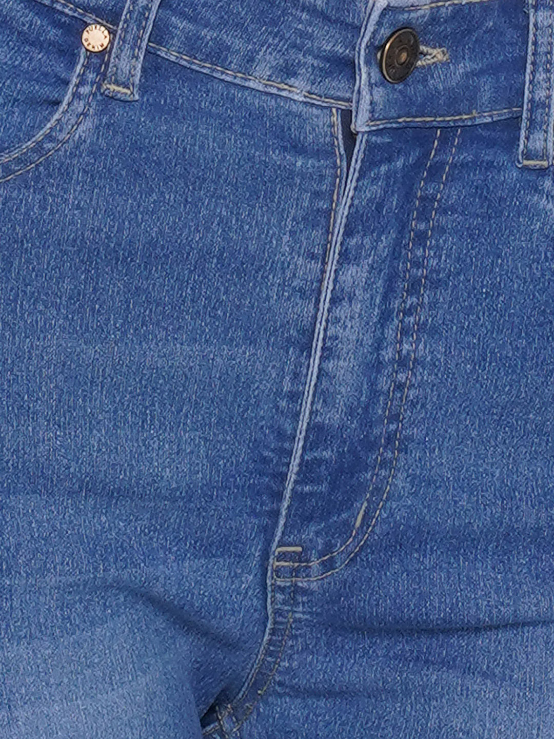 PUELLA Women Mid Blue High-Rise Ankle-Length Skinny Fit Jeans