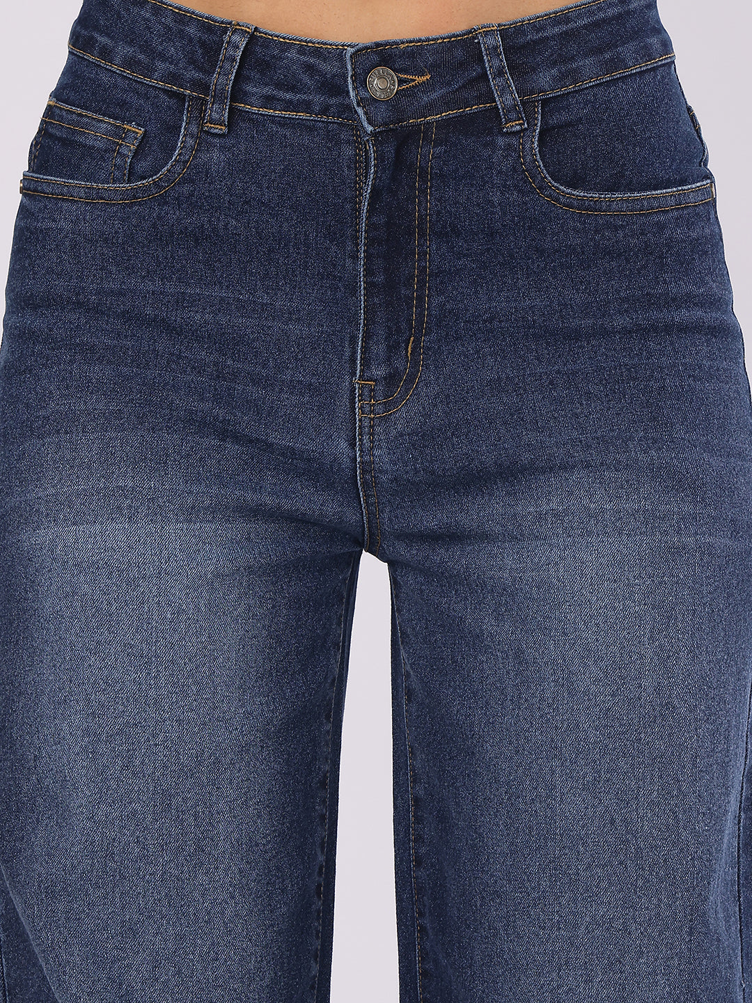 Women’s Dark Blue Straight Fit Denim Jeans