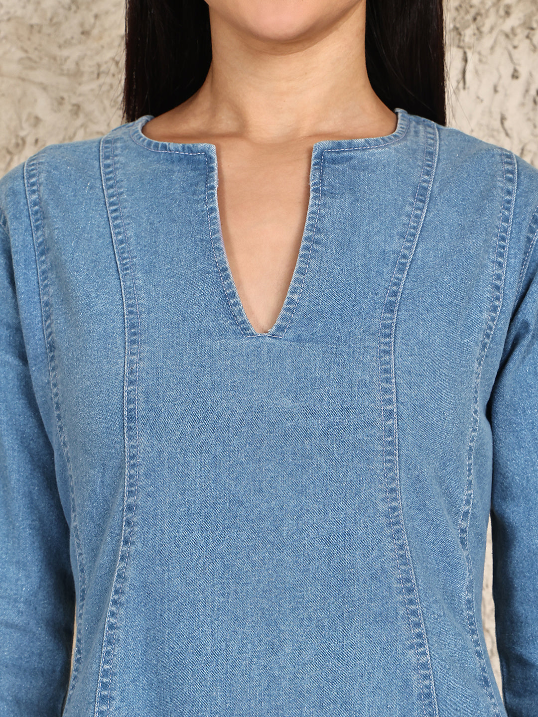 PUELLA Women’s Light Blue Denim Mini Dress