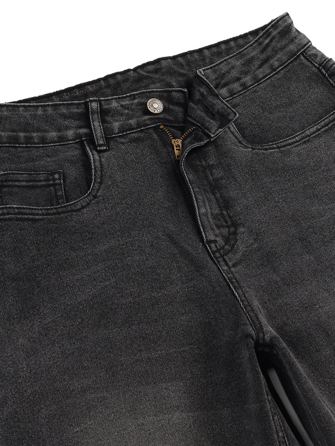Women’s Dark Grey Straight Fit Denim Jeans