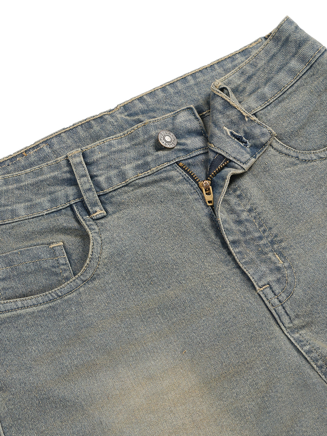 Women’s Dusty Blue Vintage Tinted Denim Shorts
