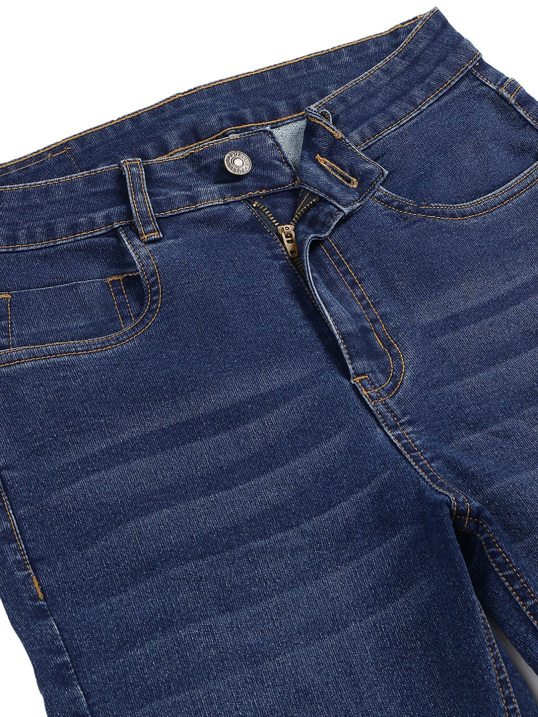 PUELLA Women's Dark Blue High-Rise Bootcut Jeans