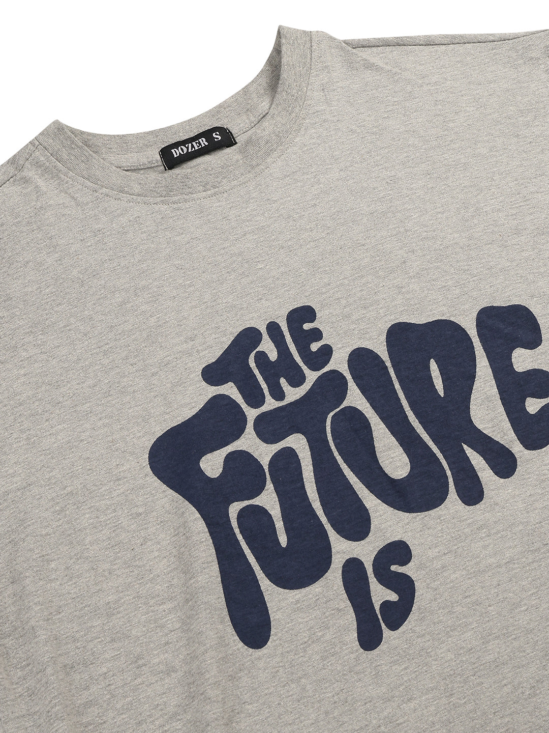 Dozer by Puella “The Future Is” Typography Grey T-Shirt