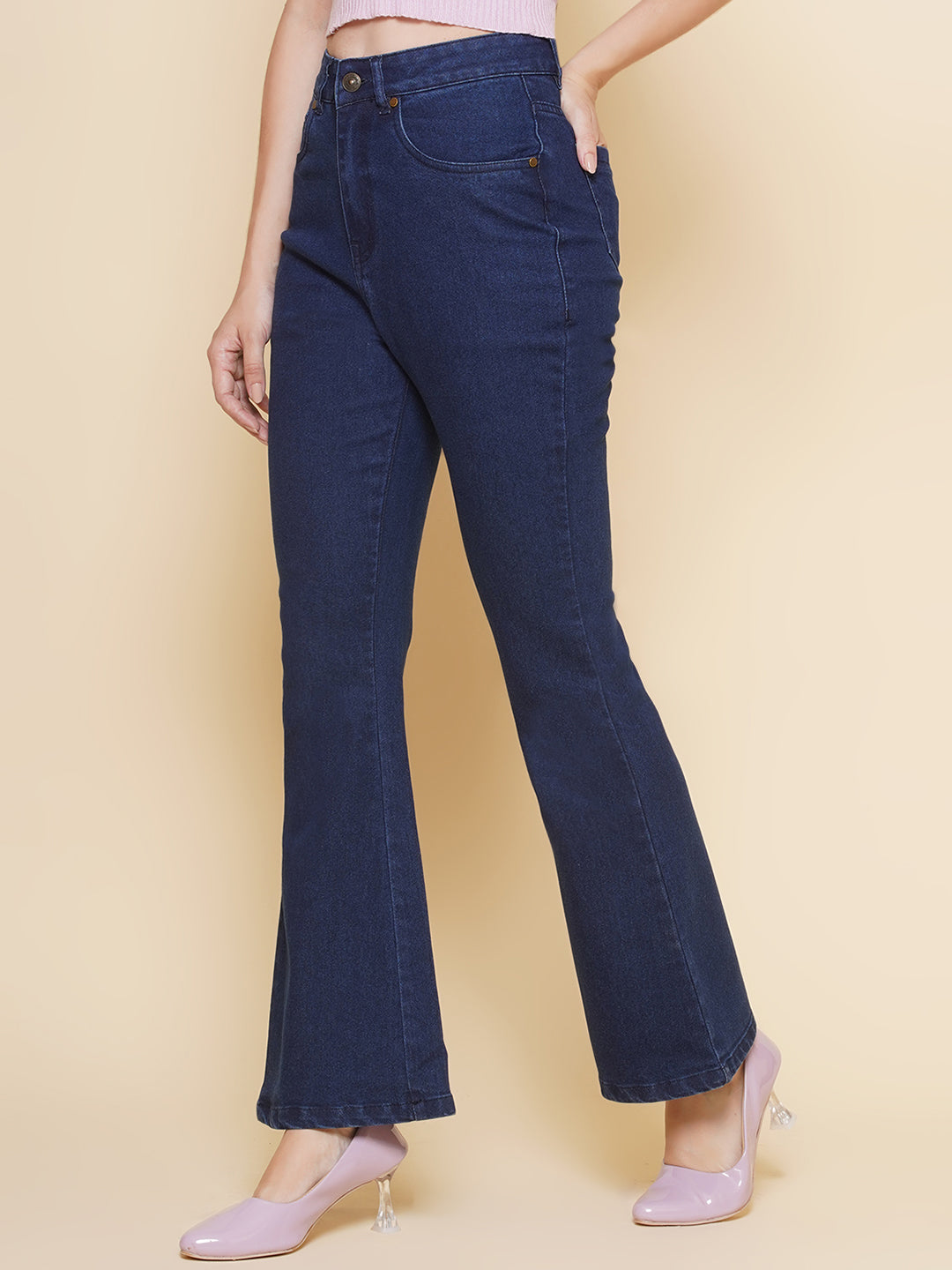 PUELLA Women High-Rise Stretchable Bootcut Jeans