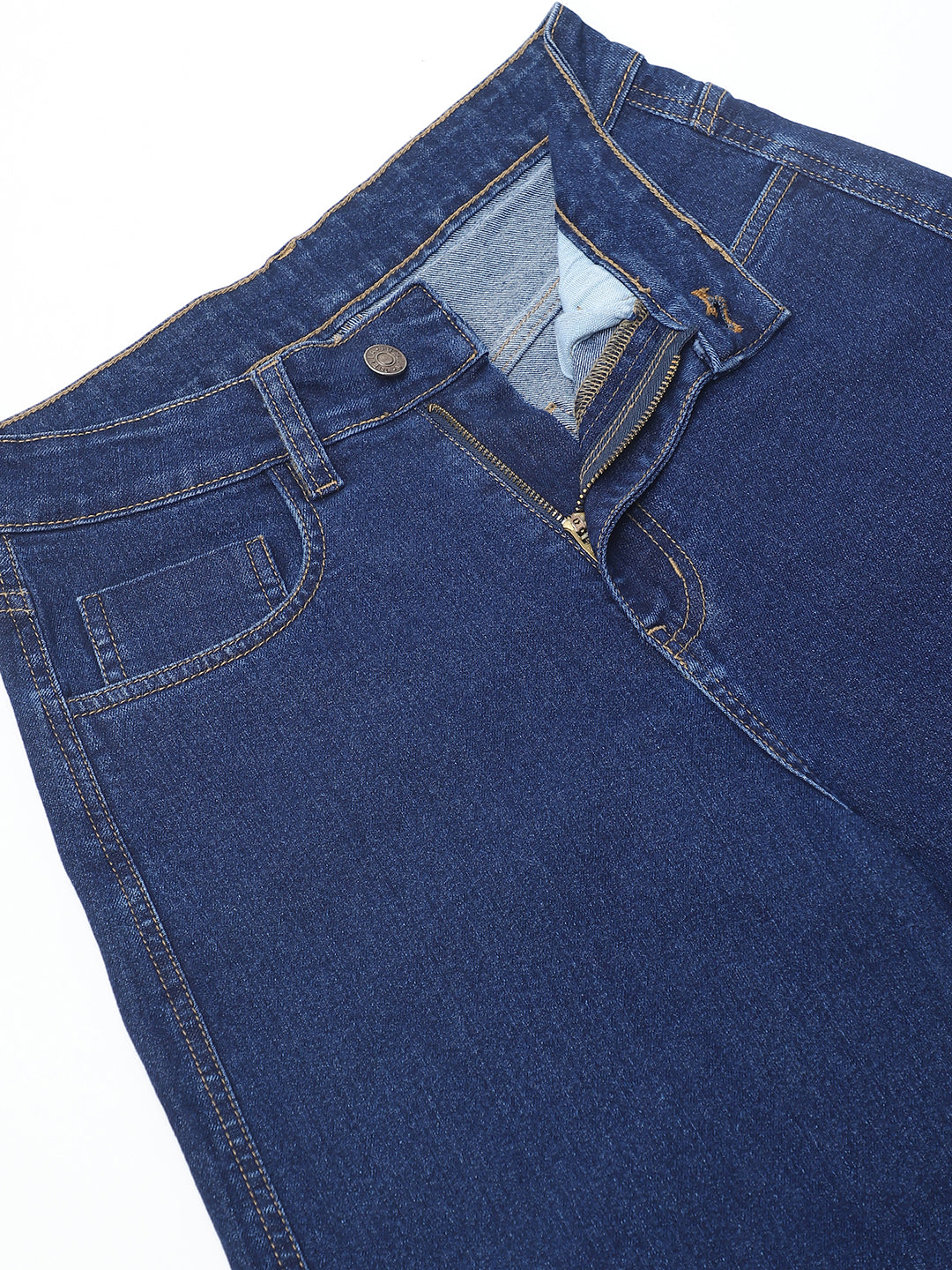 PUELLA Dark Blue High-Rise Straight Fit Jeans