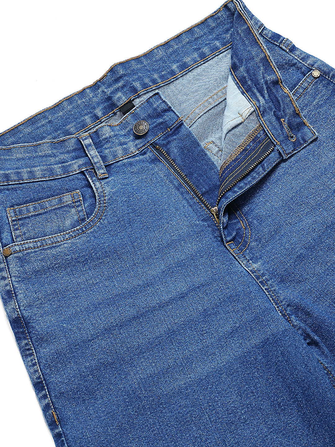 PUELLA Women Light Blue Washed High-Rise Wide-Leg Jeans