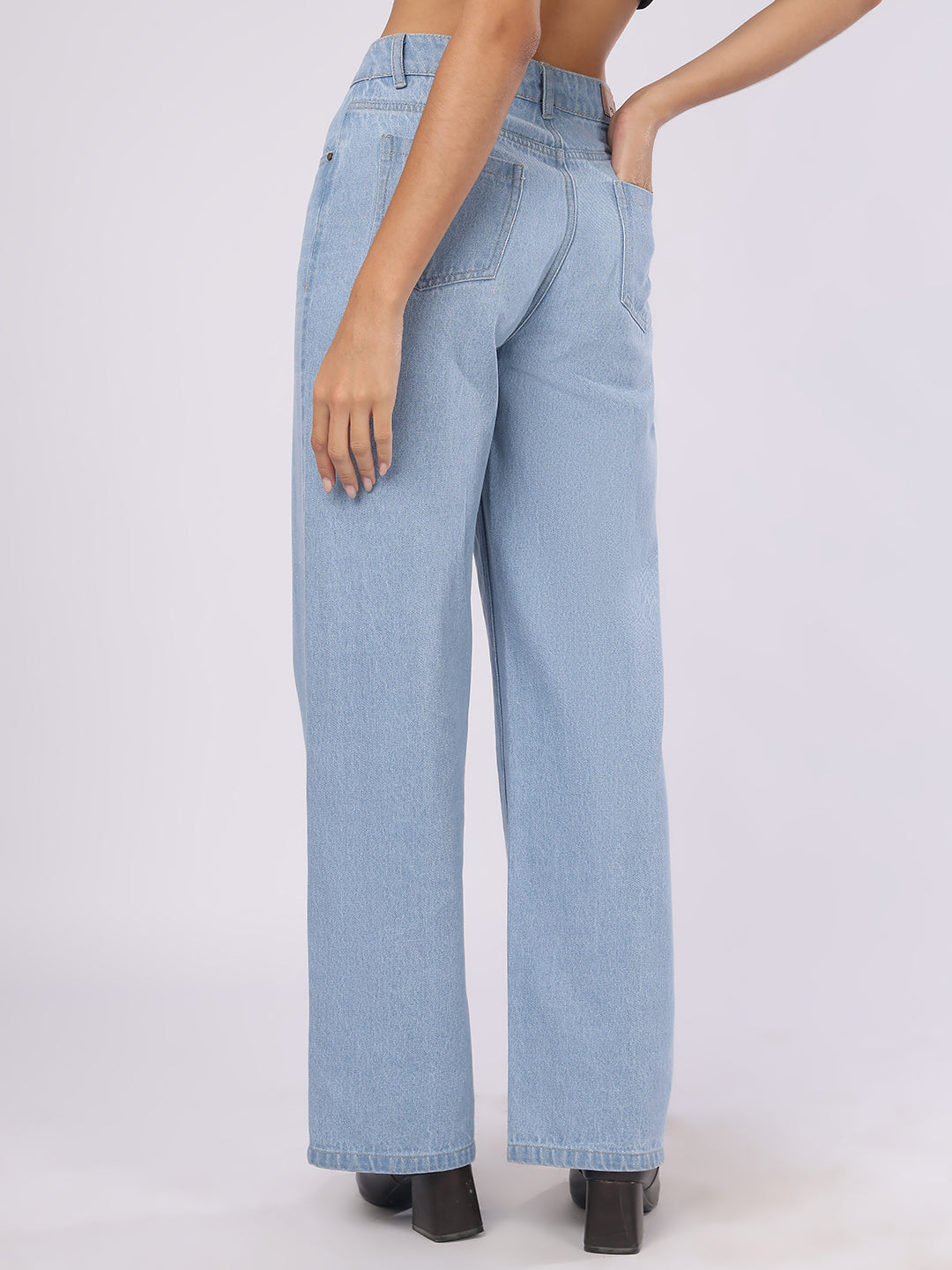 Women’s Light Blue Straight Fit Denim Jeans