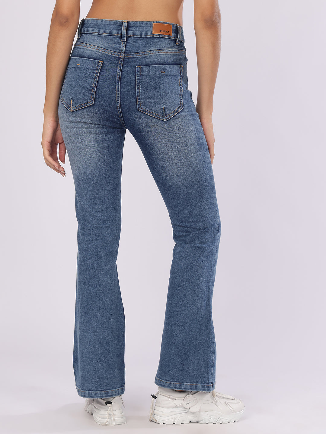 Women’s Blue Boot-Cut Denim Jeans