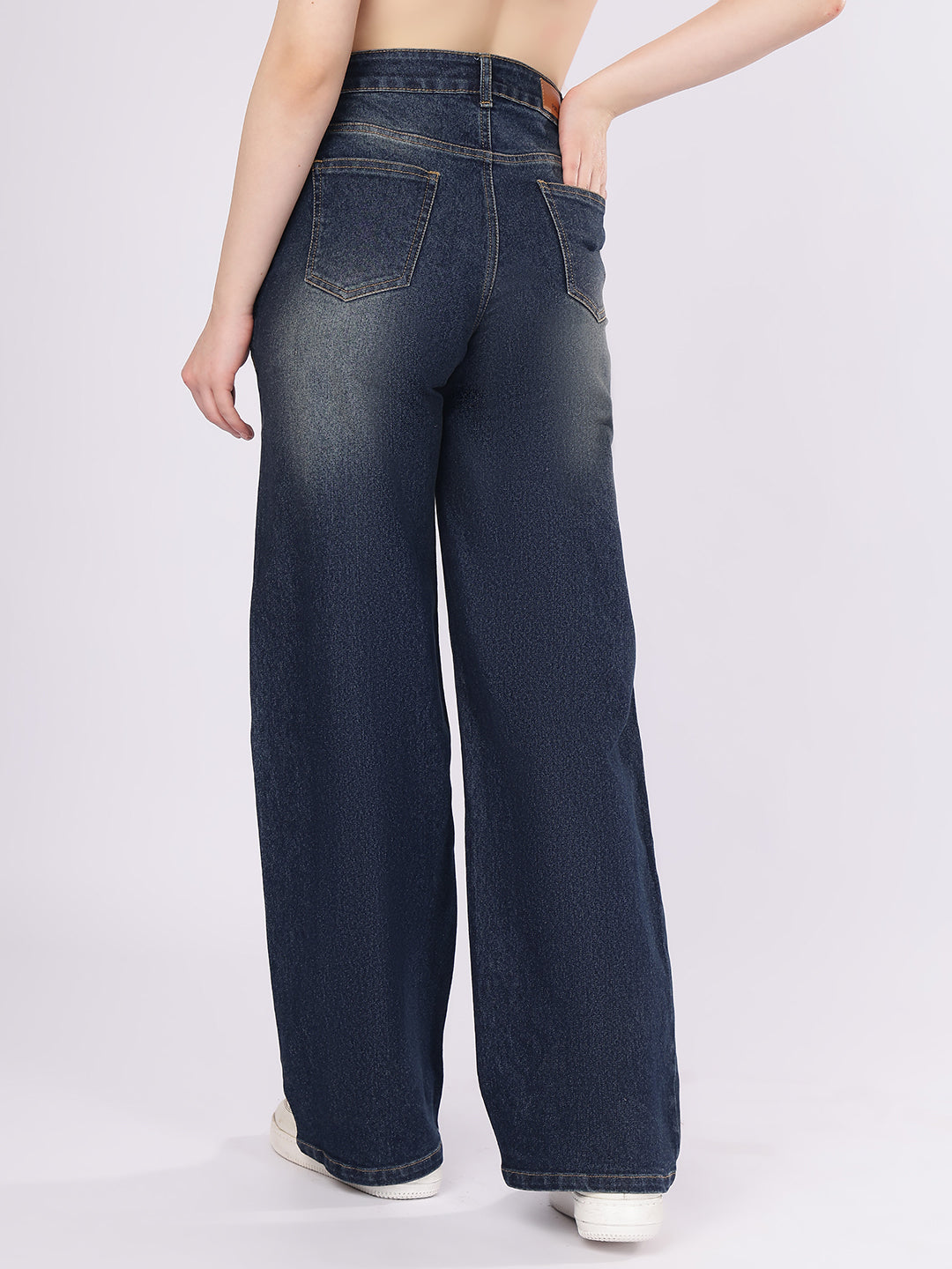 Women’s Dark Blue Straight Fit Denim Jeans