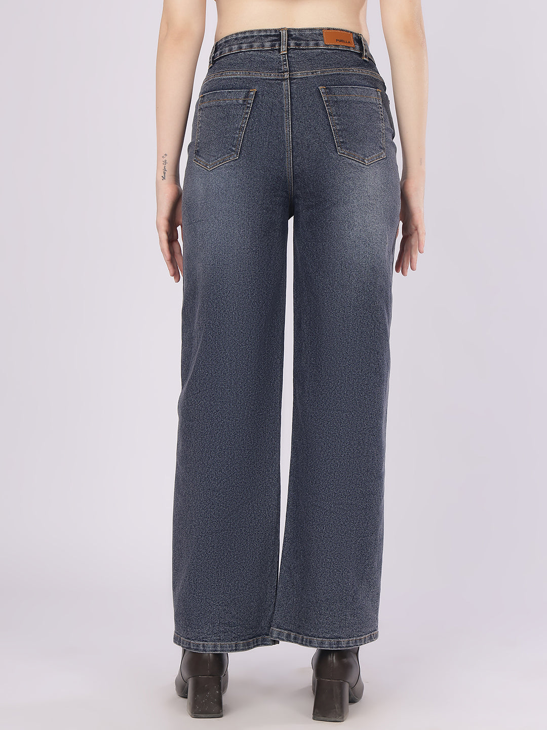 Women’s Blue Straight Fit Denim Jeans