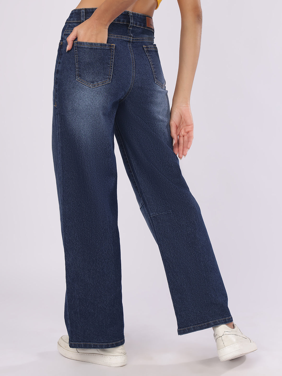 Women’s Dark Blue Straight Fit Denim Jeans