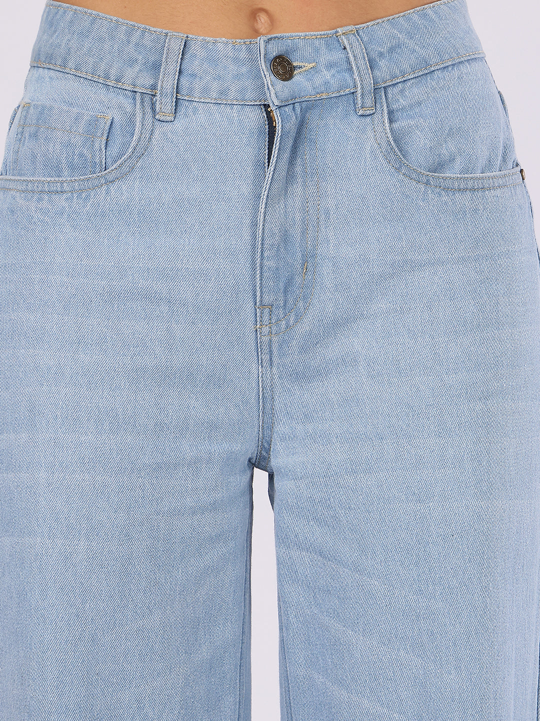 Women’s Light Blue Straight Fit Denim Jeans