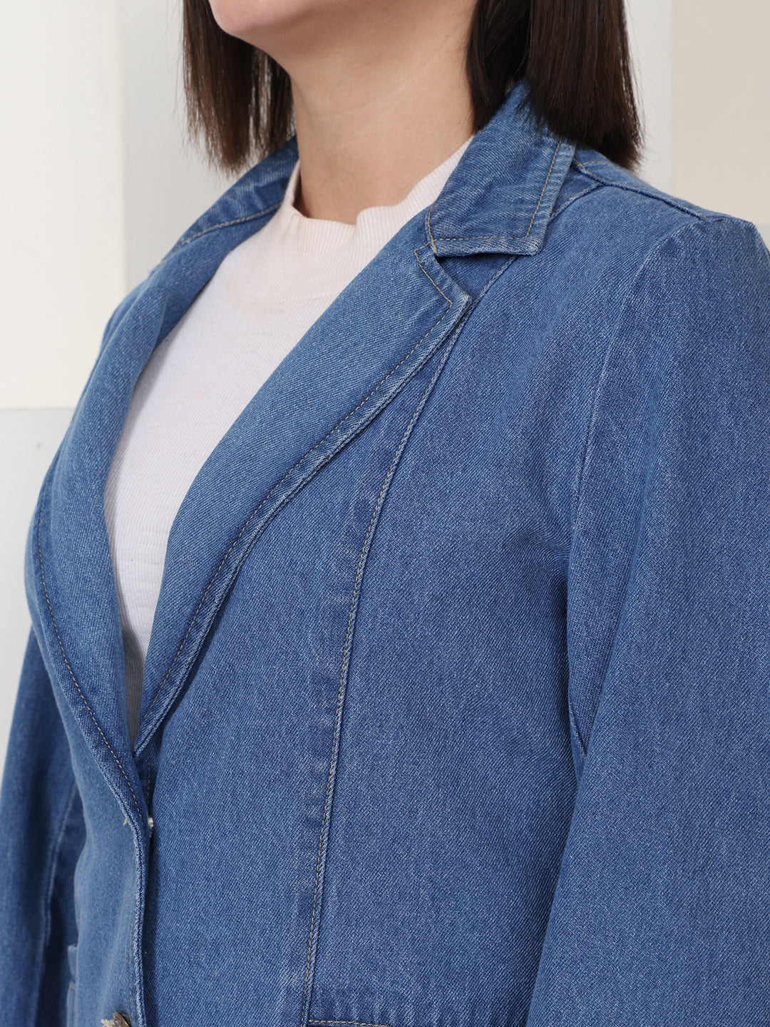 PUELLA Pure Cotton Single-Breasted Blazers