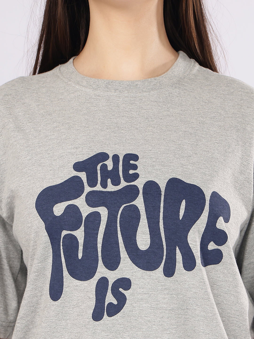 Dozer by Puella “The Future Is” Typography Grey T-Shirt