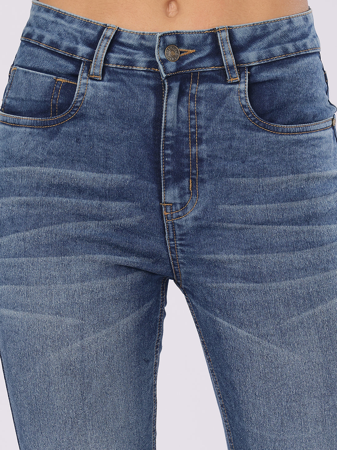 Women’s Blue Boot-Cut Denim Jeans