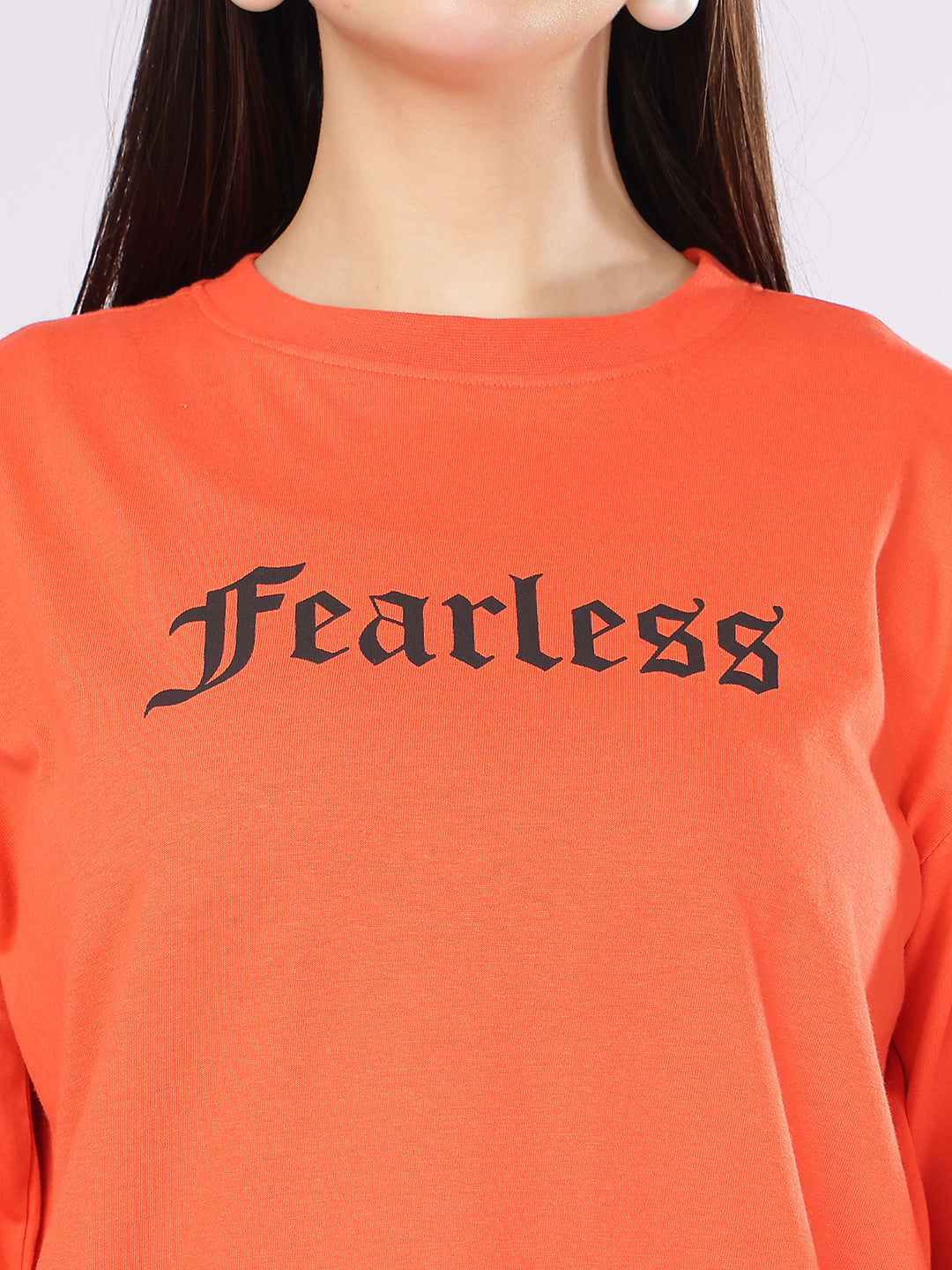 Dozer “Fearless” Gothic Font Orange T-Shirt