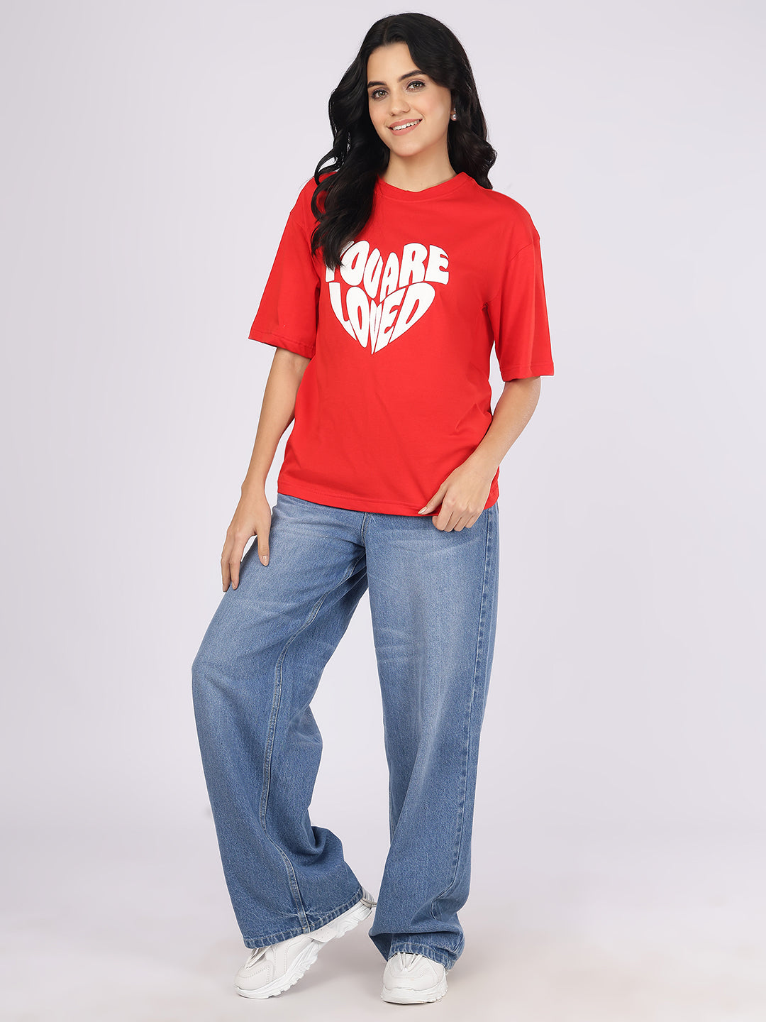 Dozer “You Are Loved” Heart Graphic Red T-Shirt