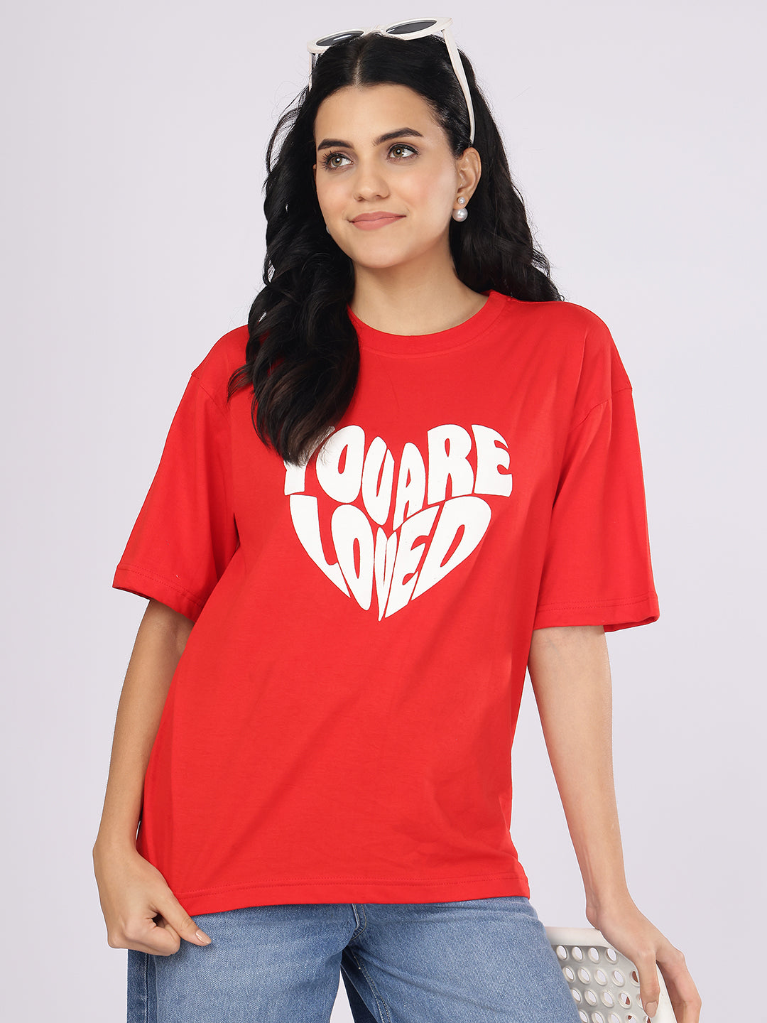 Dozer “You Are Loved” Heart Graphic Red T-Shirt