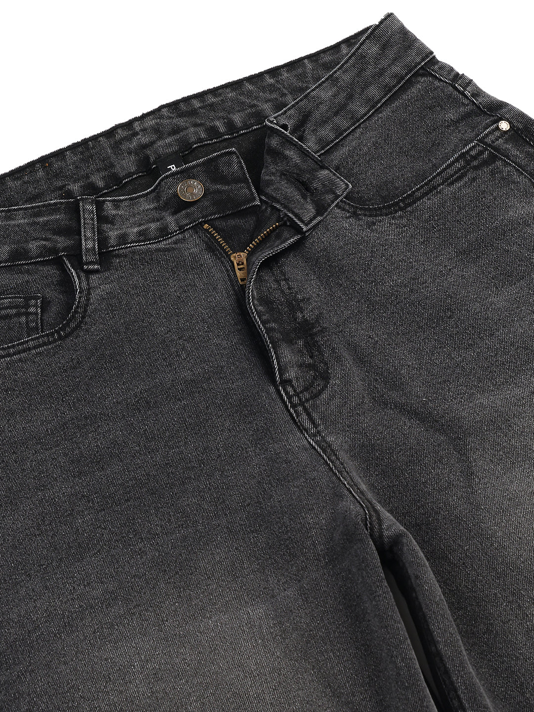 Women’s Dark Grey Straight Fit Denim Jeans