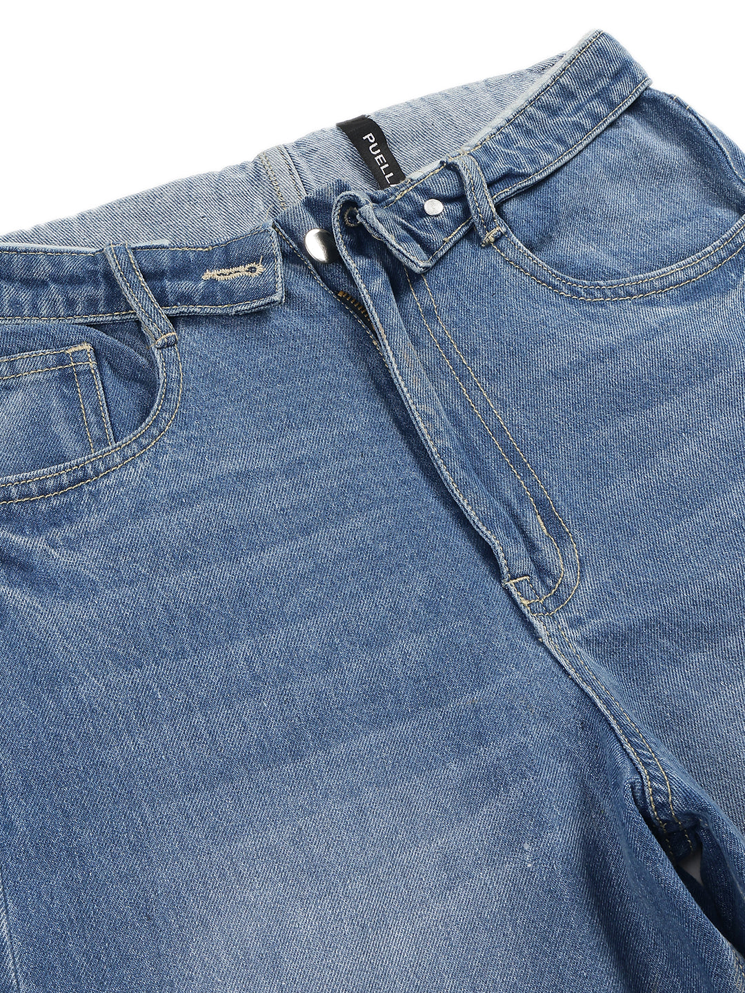 Women’s Blue High-Rise Loose Fit Denim Jeans