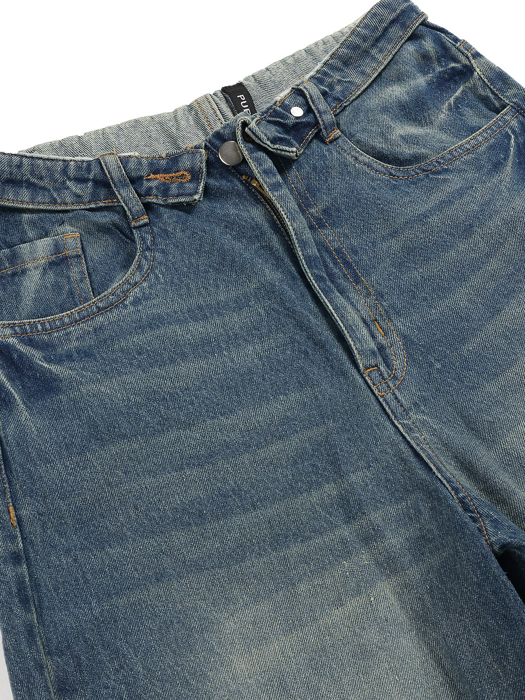 Women’s Dark Blue High-Rise Loose Fit Denim Jeans