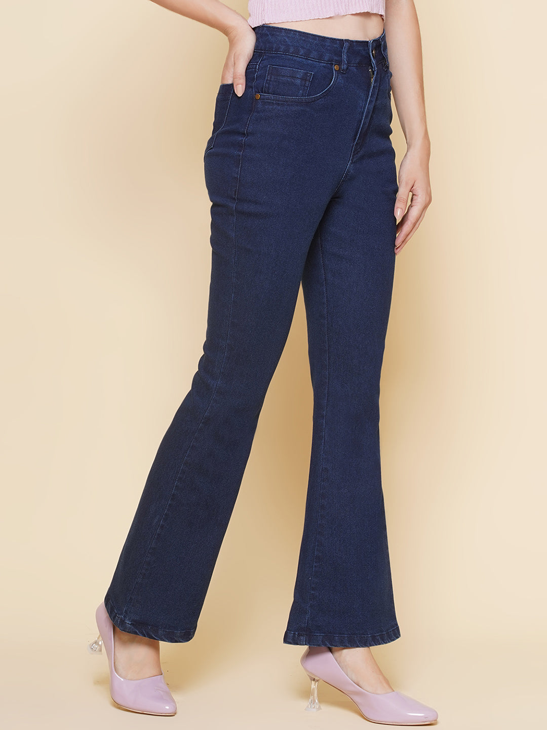 PUELLA Women High-Rise Stretchable Bootcut Jeans