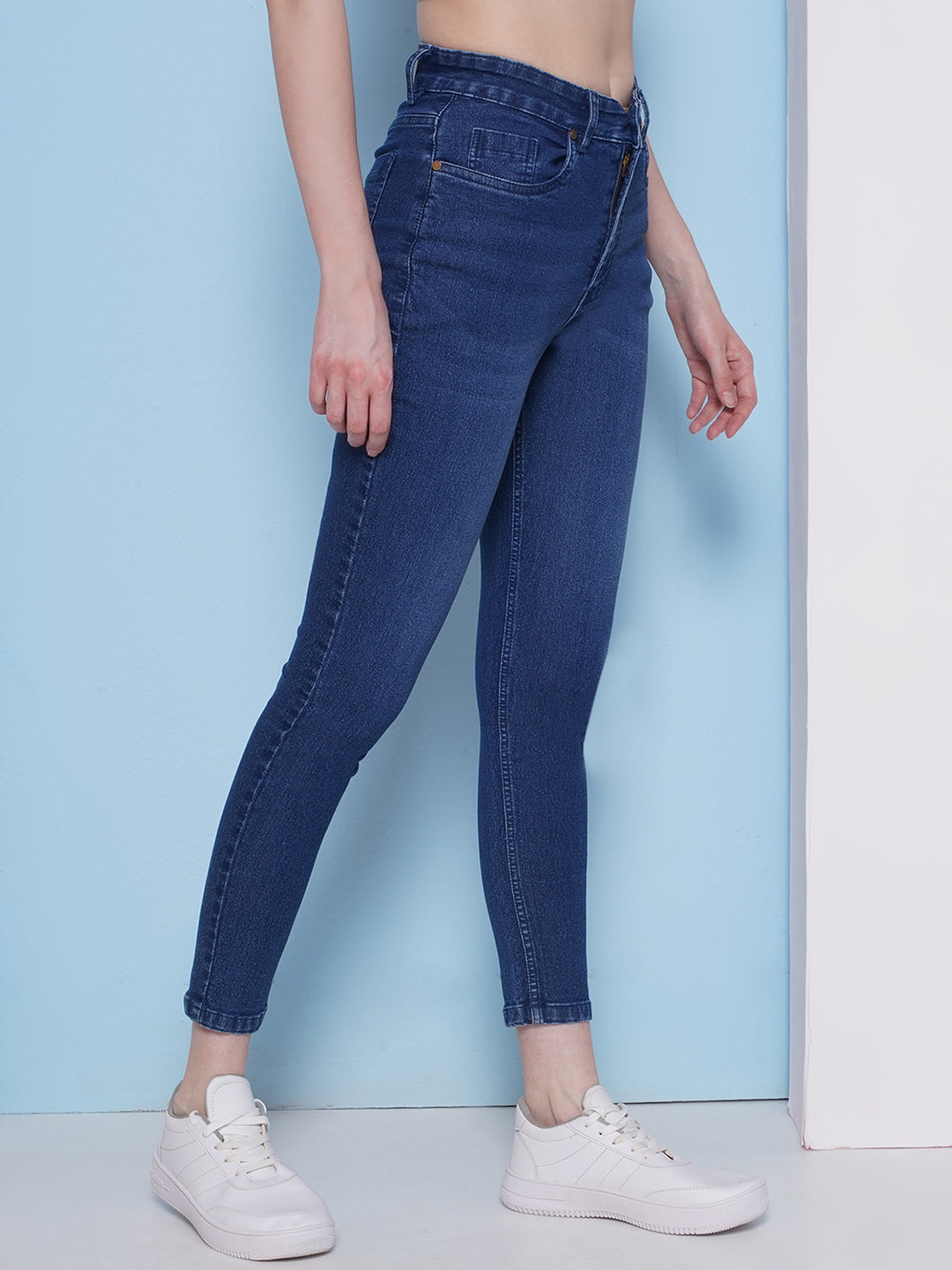 PUELLA Women Slim Fit High Rise Stretchable Jeans