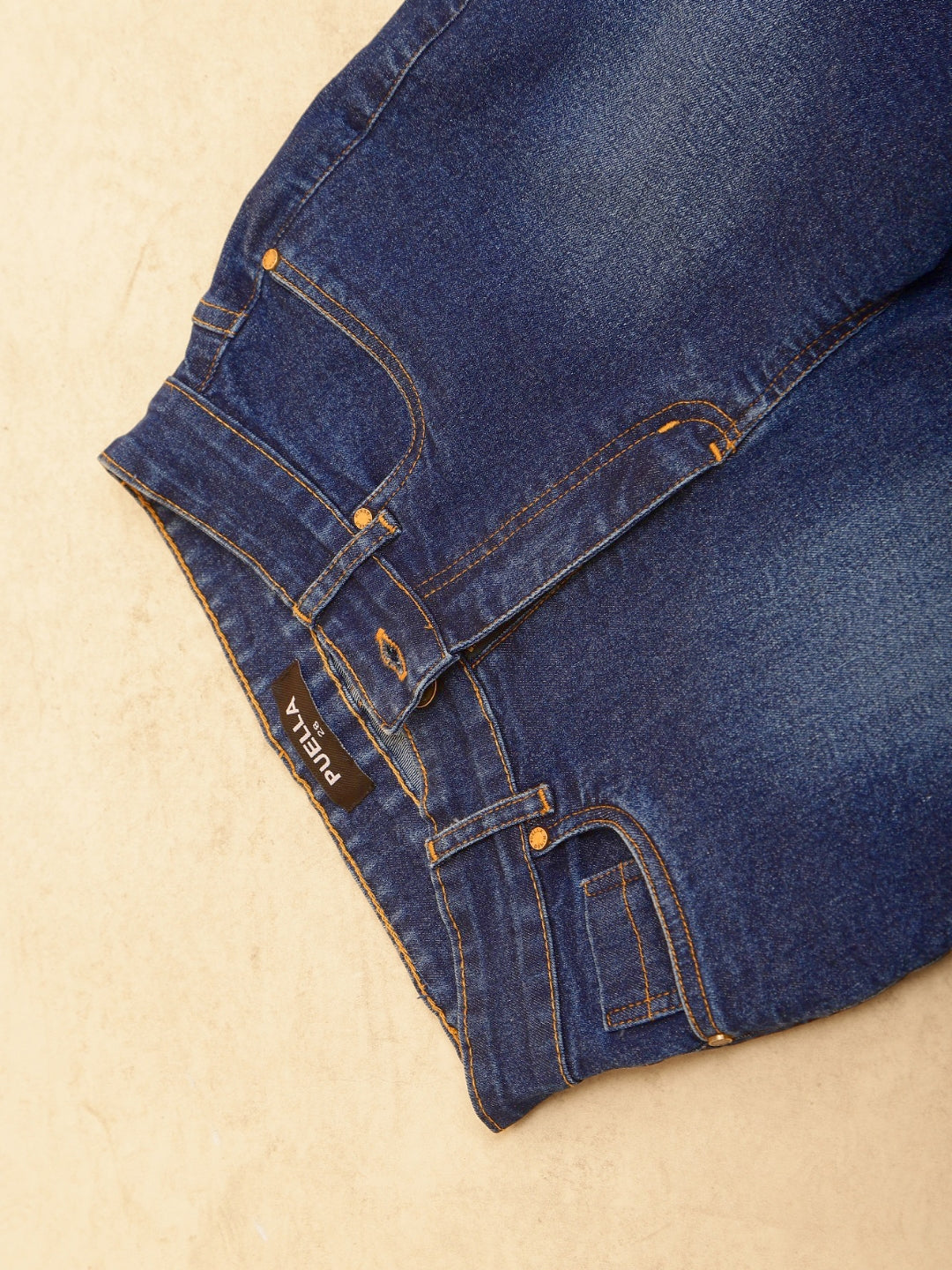 PUELLA Women Blue High-Rise Slim Fit Denim Short