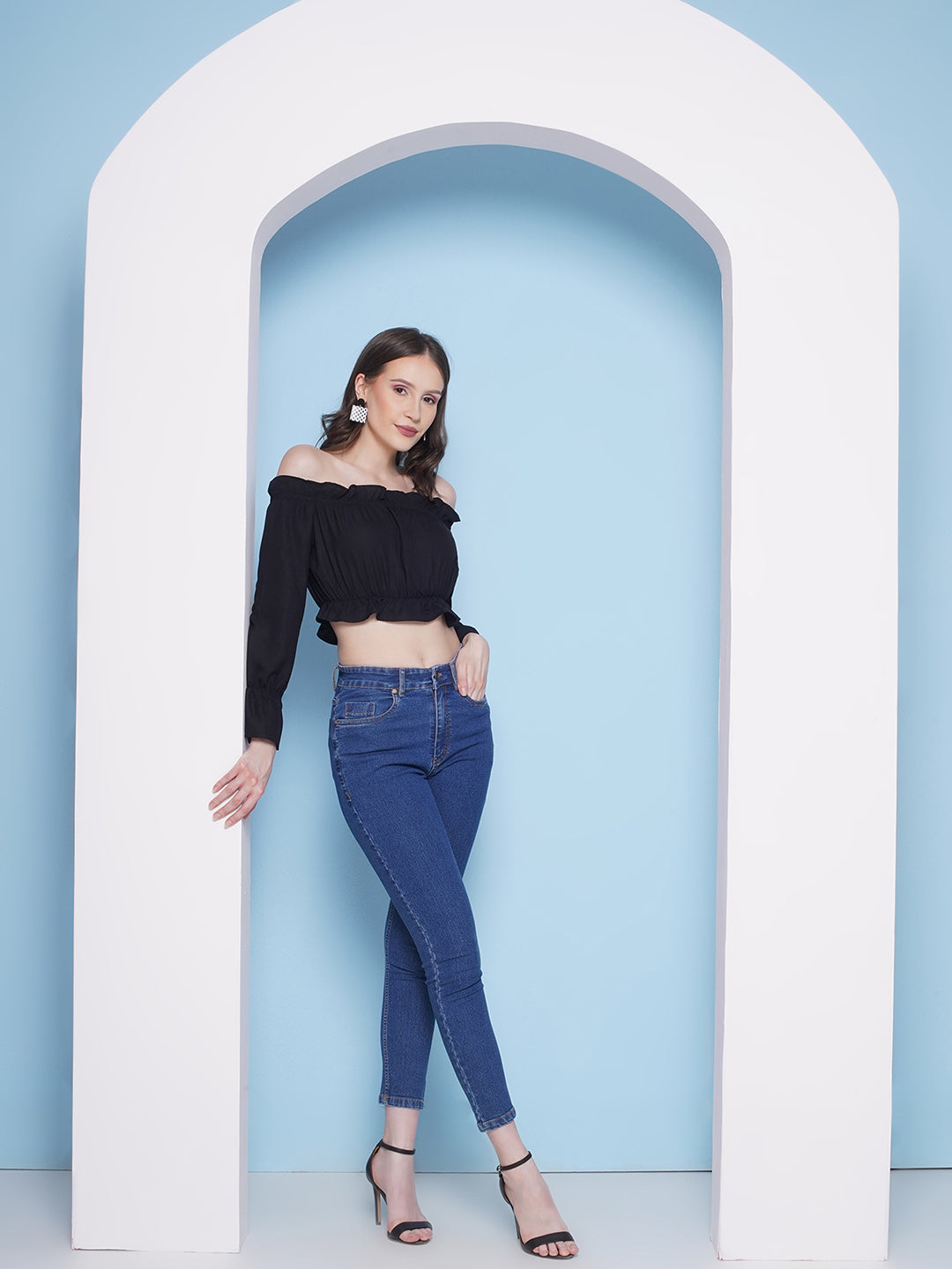 PUELLA Women Slim Fit High Rise Stretchable Jeans