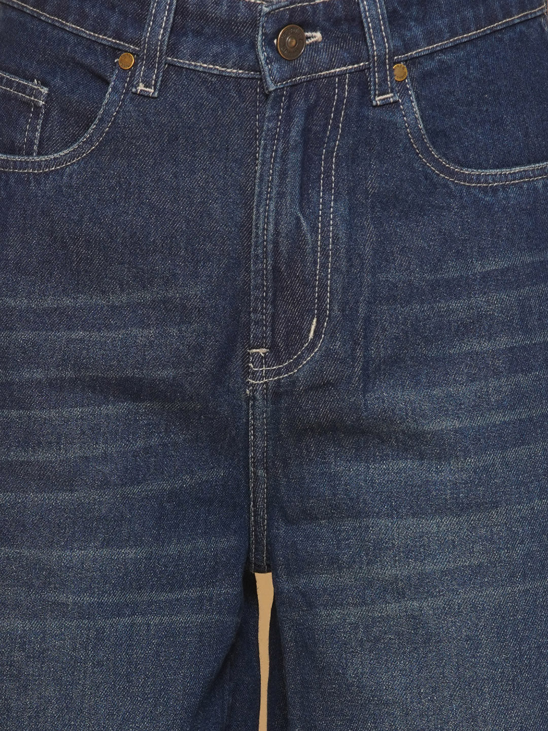 PUELLA Women Dark High-Rise Loose Fit Full Length Jeans